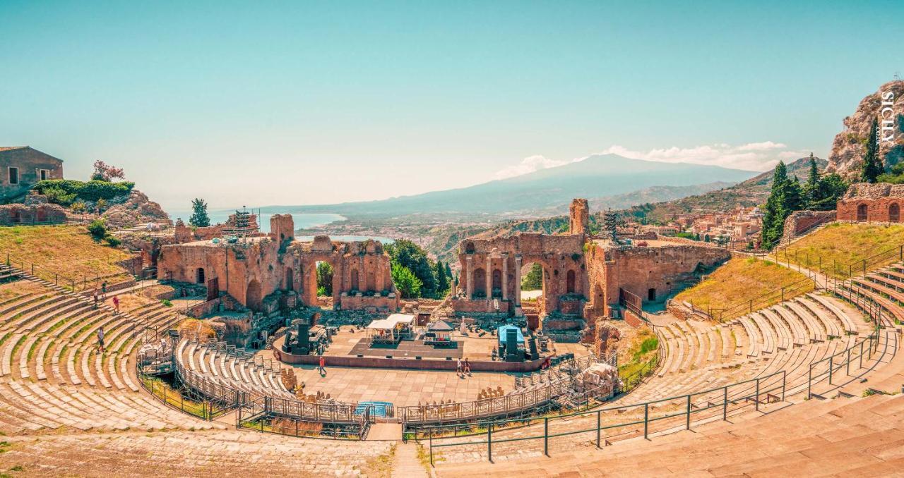 Greek Theater - Sea View Apartment Taormina Eksteriør billede