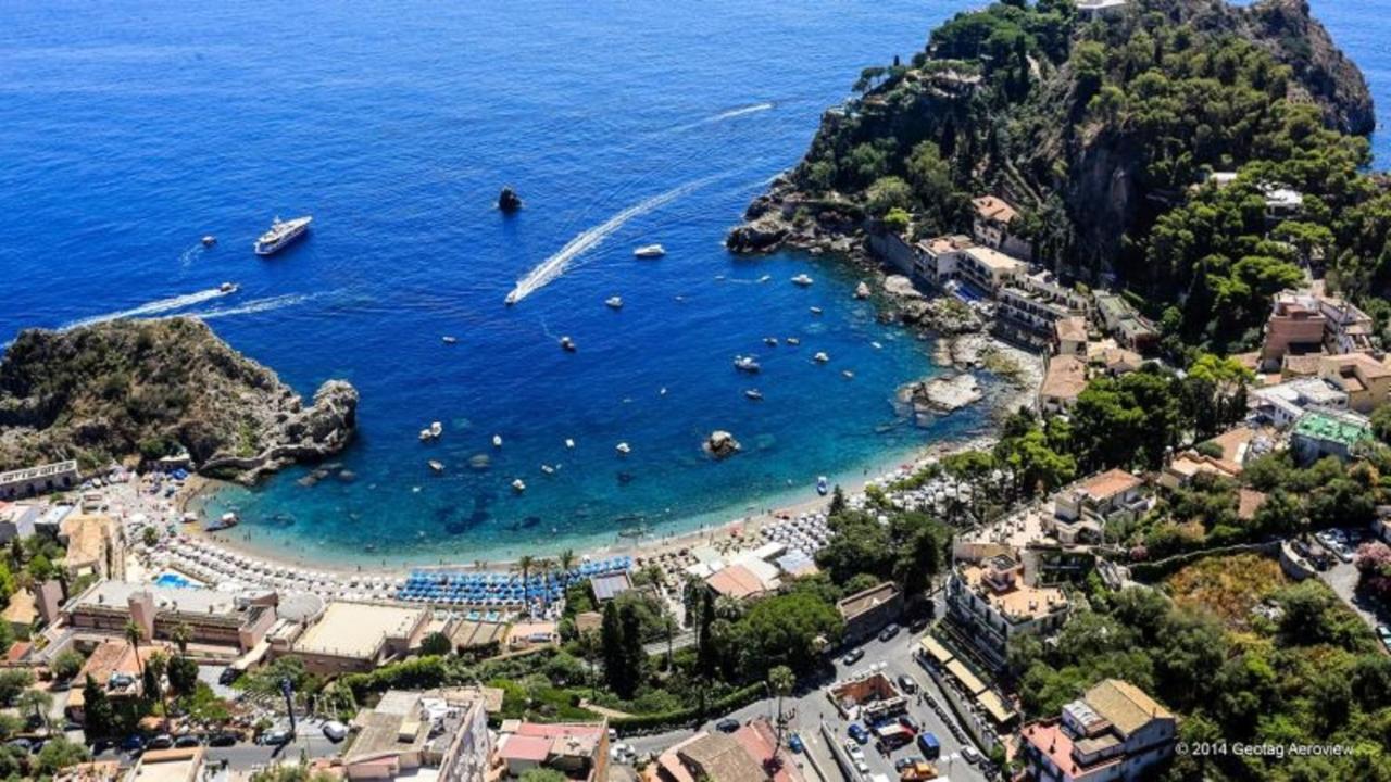 Greek Theater - Sea View Apartment Taormina Eksteriør billede